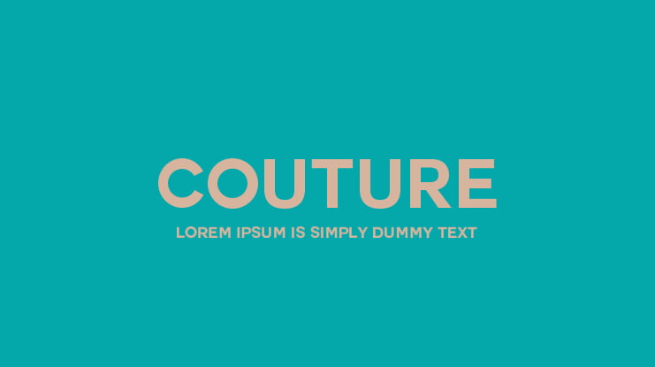 Couture香奈儿LOGO品牌字体完整版 设计素材 第3张