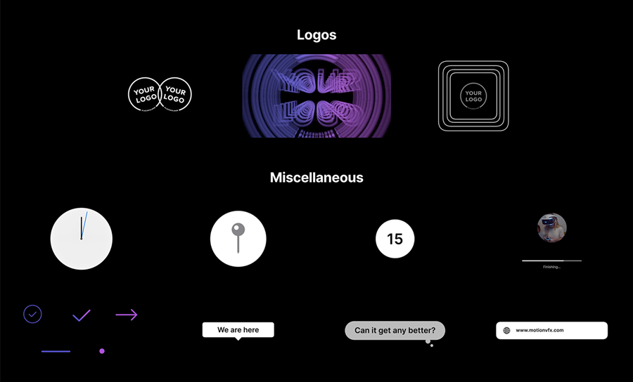 MotionVFX – mKeynote Apple风格背景动画动态标题信息图表LOGO动画主题演讲海报排版FCPX插件 插件预设 第4张