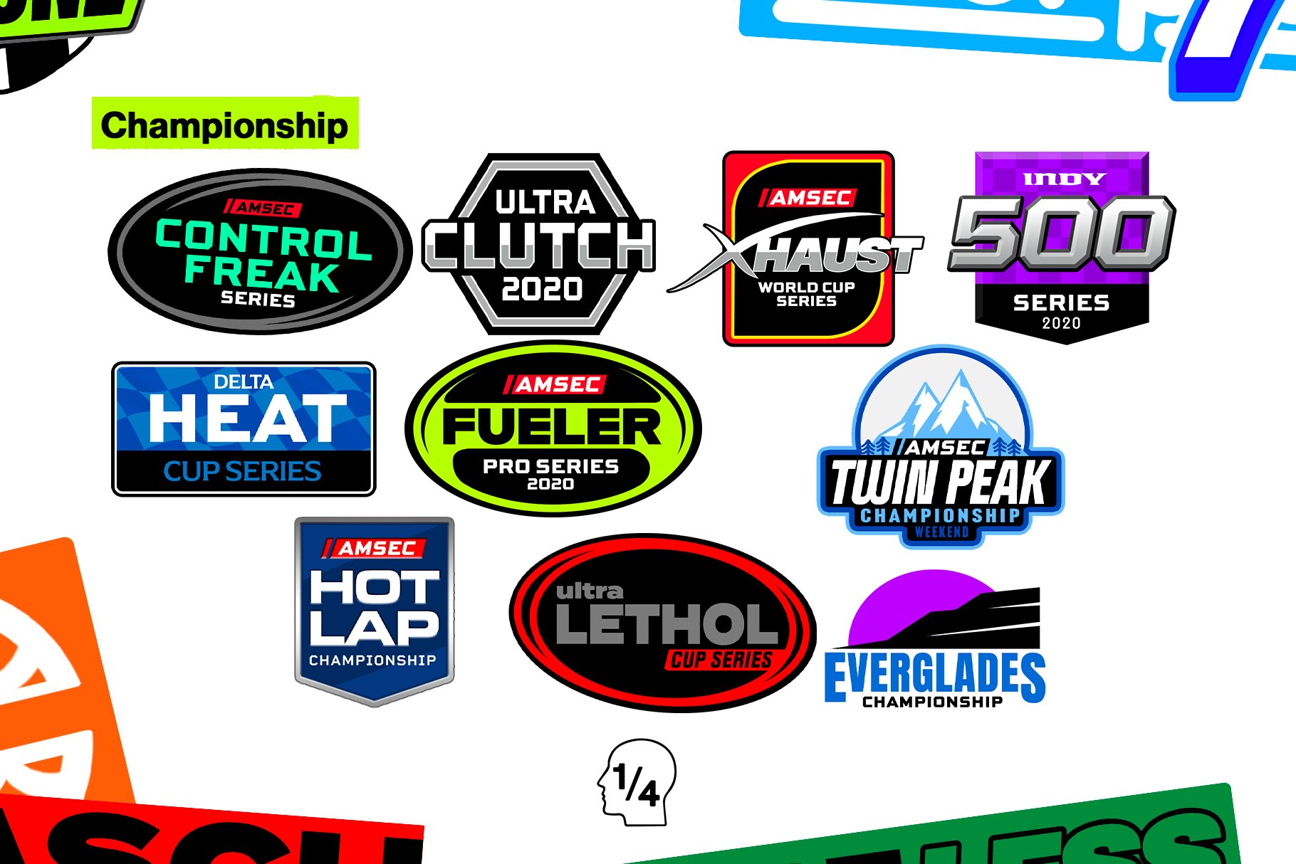 Racecar Decals 54个高品质赛车活动标志PNG贴纸Photoshop模板 图片素材 第3张