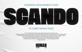 Human Video Co – SCANDO 30多个粗体风格直播记录片品牌推广开场海报标题AE/PR模板