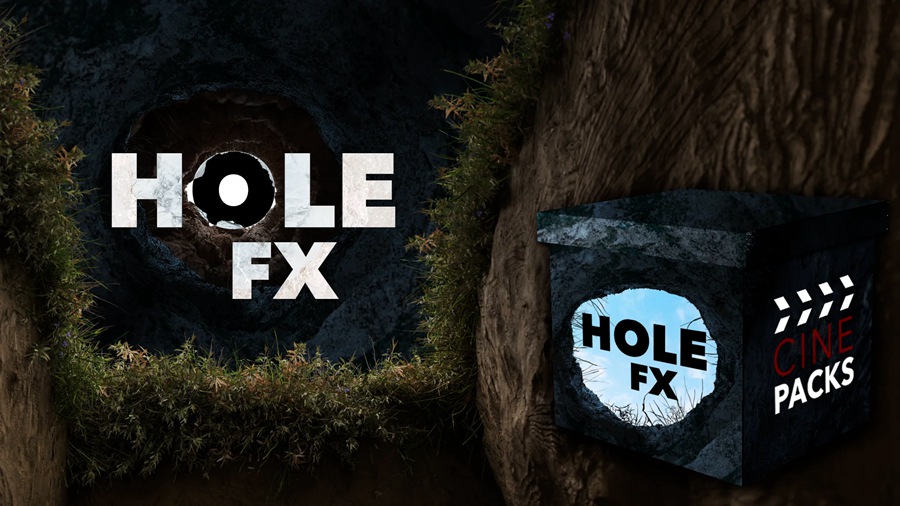 CinePacks – Hole FX 圆形和方形穿越洞孔缓慢推入音乐视频电影转场过渡 插件预设 第1张