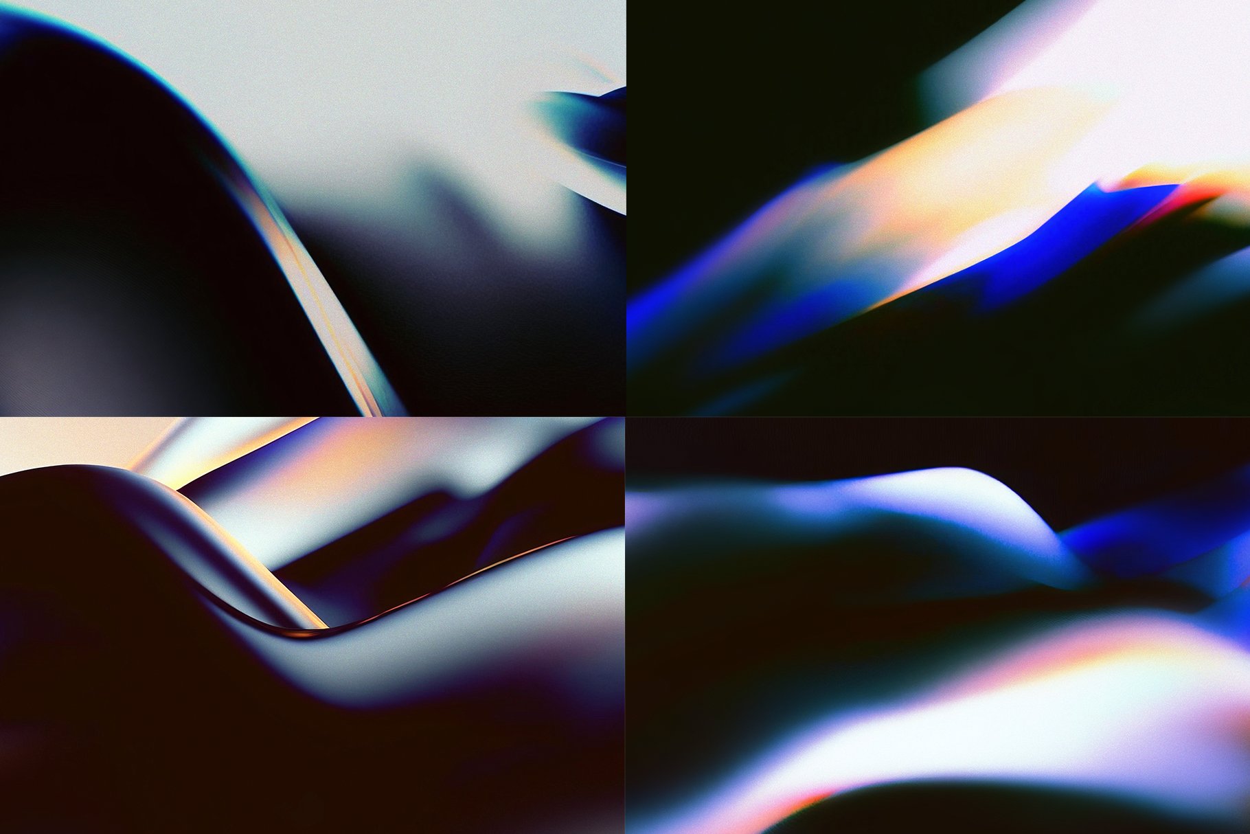 15张现代高分辨率渐变弥散光波浪抽象艺术背景 Chroma Waves Abstract Backgrounds 图片素材 第4张