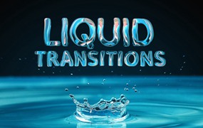 Liquid Transitions 20种4K酷炫迷幻酸性液体扭曲漩涡转场过渡PR模板
