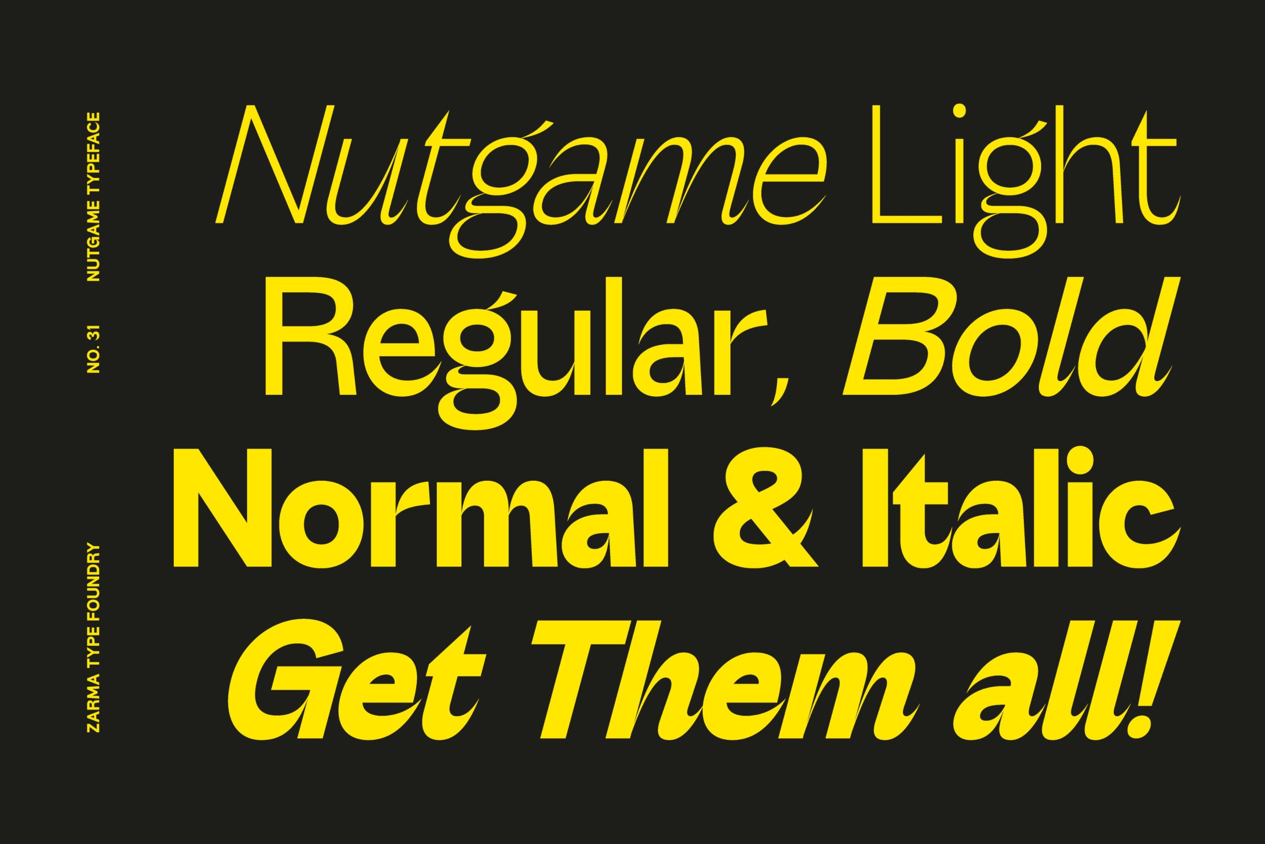 现代魅力70年代复古风格怀旧氛围品牌标题无衬线字体 Nutgame – Sans Serif Font 设计素材 第2张