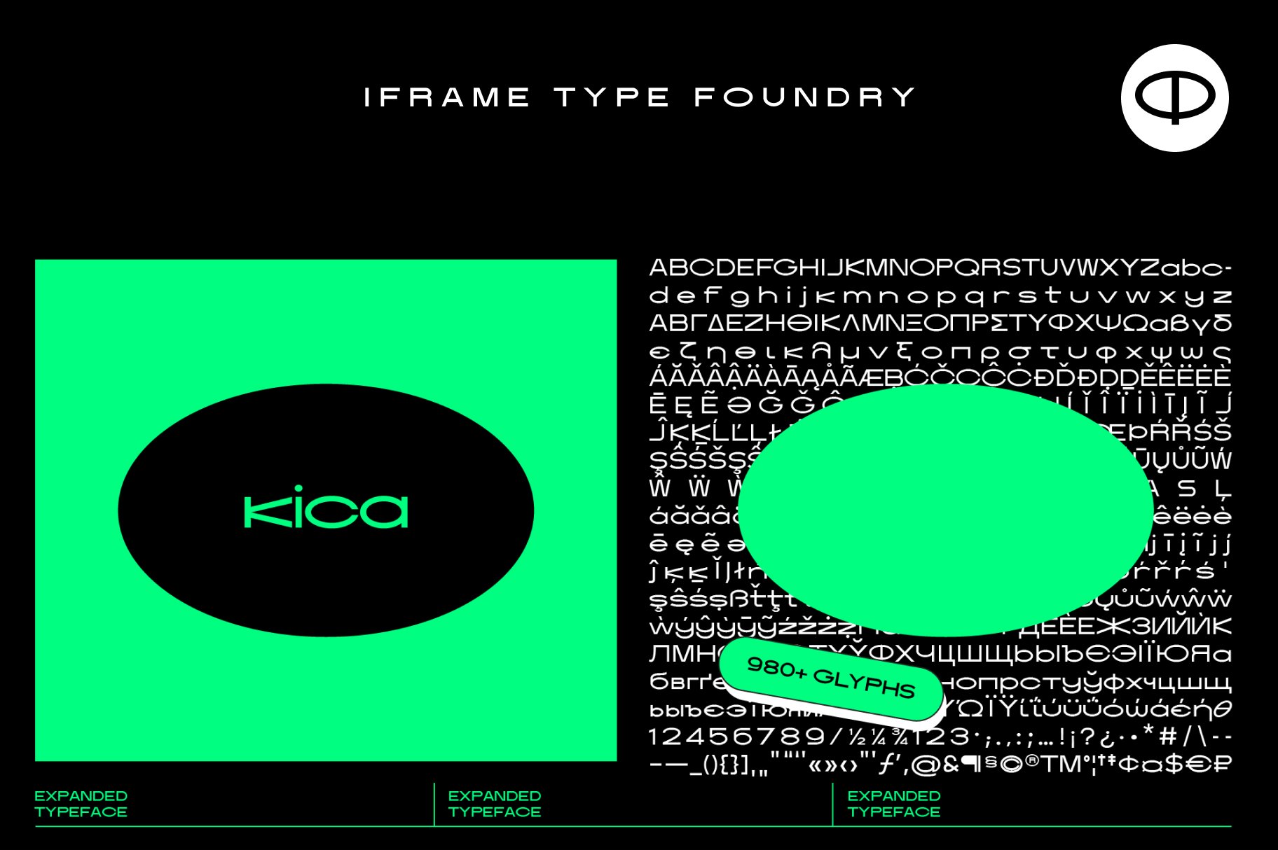 Kica Extended Font Family 一种现代简约时尚标题LOGO大胆自信图形设计无衬线字体 3种粗细（浅色、常规、粗体） 设计素材 第5张