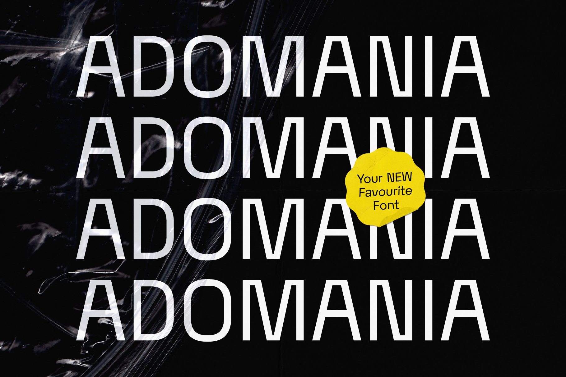Adomania | Sans Serif Font 时尚未来风网页海报设计标题无衬线字体 设计素材 第3张