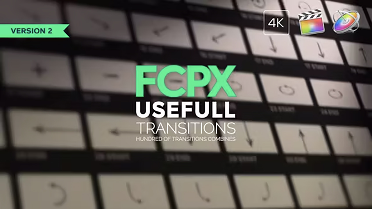FCPX插件：Usefull Transitions 300组运动弹跳、旋转、相机移动和变焦模糊等实用转场过渡 插件预设 第1张