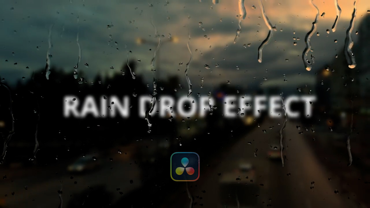 达芬奇预设：逼真长水滴和小雨滴玻璃雨滴效果喜怒无常和阴沉氛围 Raindrop Effect 插件预设 第1张