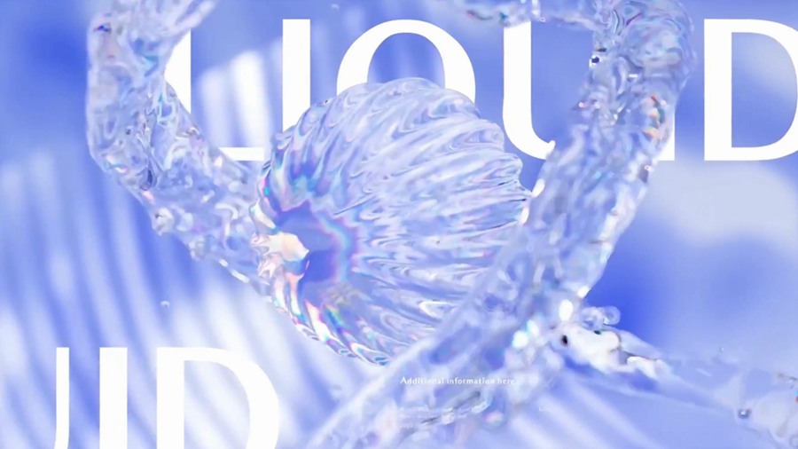 PR/AE/FCPX/达芬奇 4K时尚抽象3D气泡液体水晶背景动画 4合1视频模板 Crystal Palace Slides 插件预设 第2张
