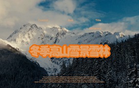Artlist 22个高质量冬季高山雪景旅拍纪录片航拍空镜视频素材