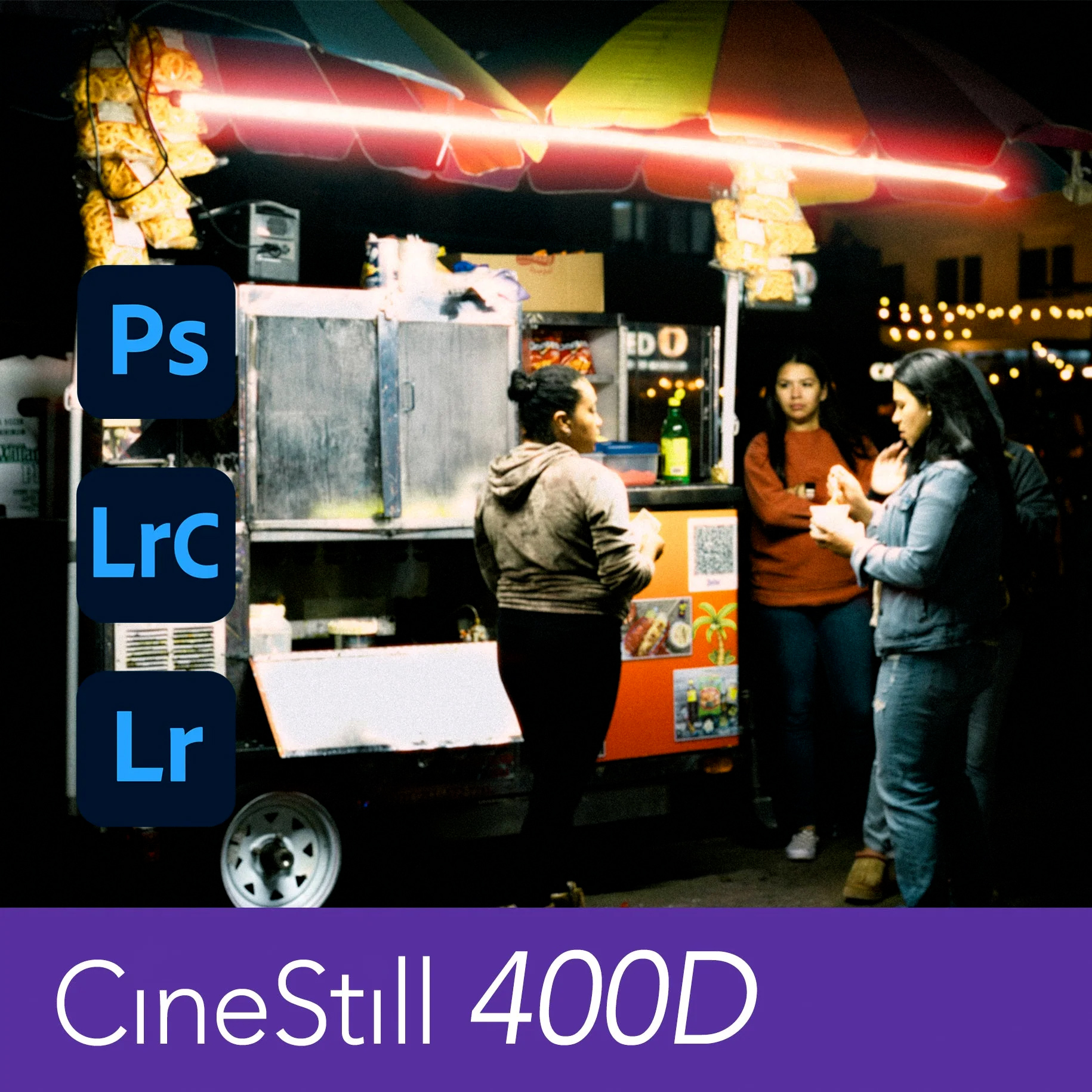 CineStill 400D 复古胶片模拟专业调色摄影扫街LR胶片预设+PS光晕动作 CineStill 400D Film Emulation Lightroom Preset 插件预设 第2张