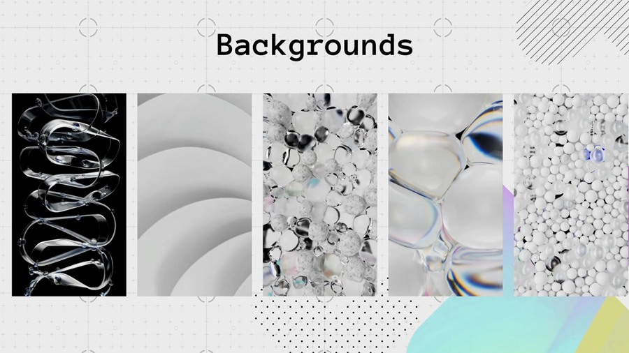 AE模板：4K未来主义抽象3D元素动画美学手机竖屏拼贴视频模板 Futurism Posters Pack 插件预设 第5张