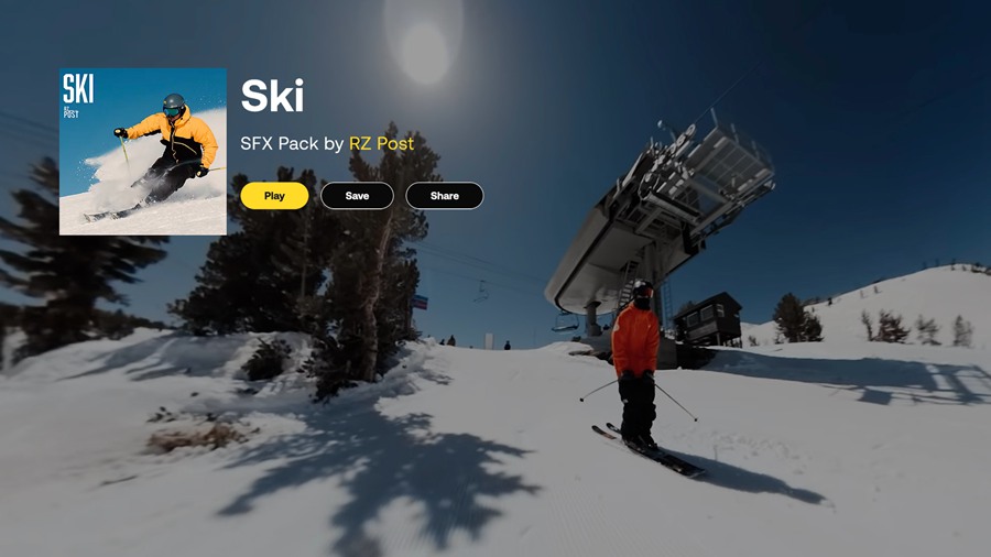 Artlist – 20组冬季滑雪运动音效雪上滑动下坡转弯漂移制动 Ski SFX Pack by RZ Post 影视音频 第1张