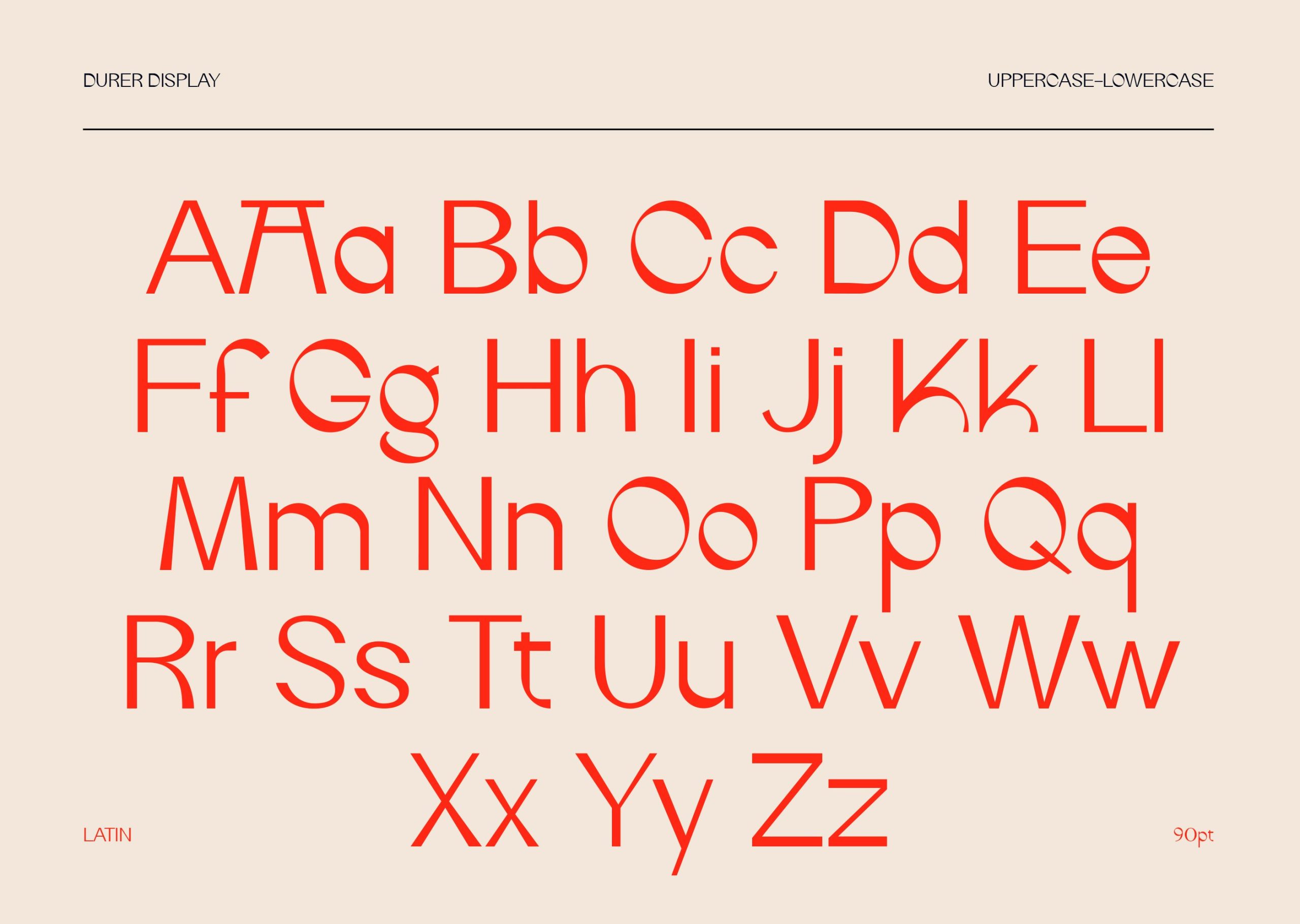 IF Durer Display Font 一种现代艺术柔和曲线精致细节优雅无衬线字体 设计素材 第4张