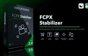 FCPX插件：视频焦点稳定器自动跟踪稳定防抖插件 Pixel Film Studios – FCPX Stabilizer 2.0
