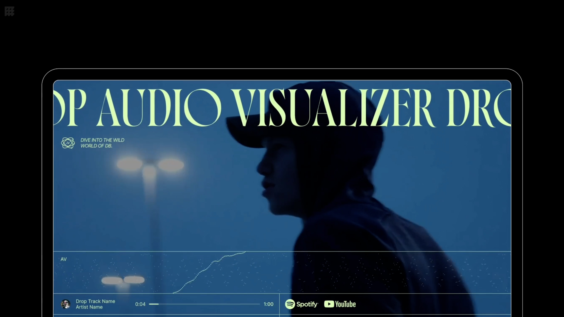 AE模板：Drop Audio Visualizer 时尚嘻哈风MV视频排版音频均衡器动画Instagram抖音视频号新媒体动画 插件预设 第2张