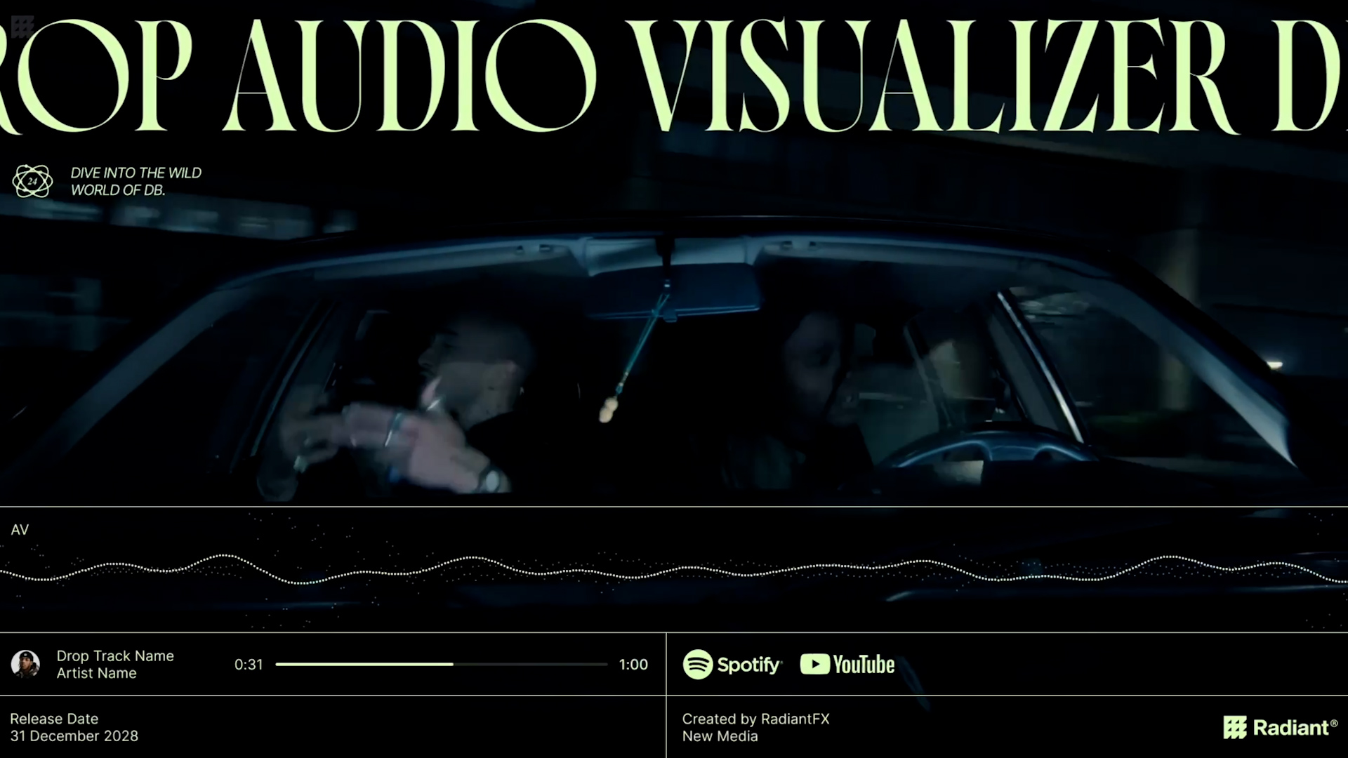 AE模板：Drop Audio Visualizer 时尚嘻哈风MV视频排版音频均衡器动画Instagram抖音视频号新媒体动画 插件预设 第7张