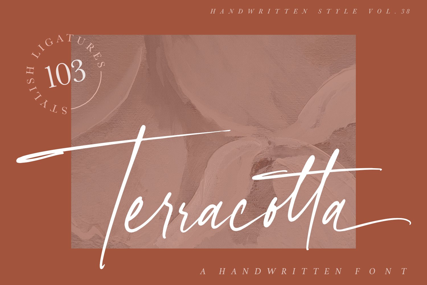 Teracotta – Handwritten Font 手写签名风格时尚婚礼请帖、社交媒体、LOGO、婚礼、品牌、平面设计字体 , 第1张