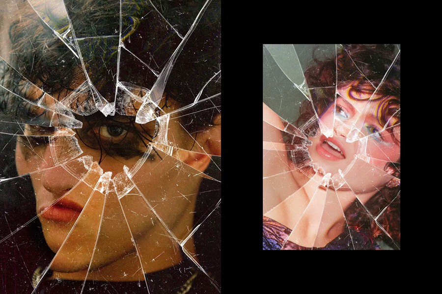 玻璃破裂照片效果Photoshop模板 Smashed Glass Photo Effect , 第4张