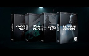 17GB电影制作人剪辑套装/镜头光晕/课程和LUT/歌曲音效/颗粒和纹理 Cinema Mastery Ultimate Editor Bundle