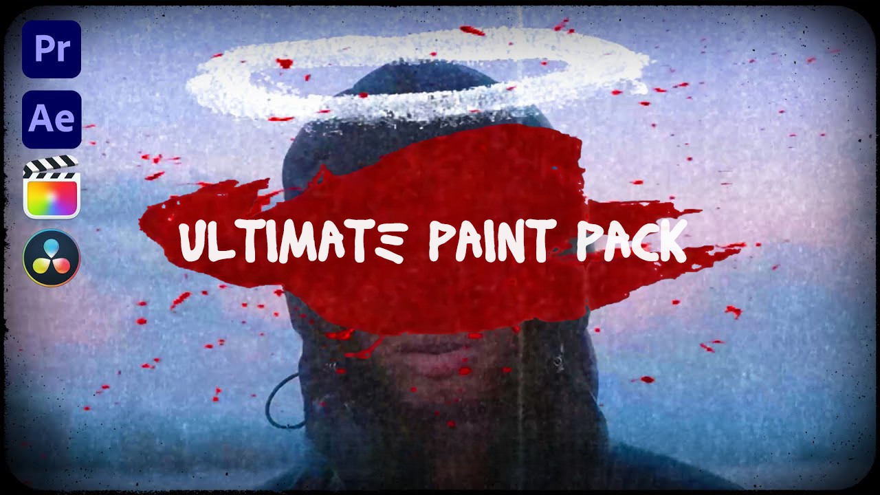 CreativeFlow 超40种涂鸦绘制动画油漆边框箭头符号纸张纹理视频特效过渡转场 Ultimate Paint Pack , 第1张