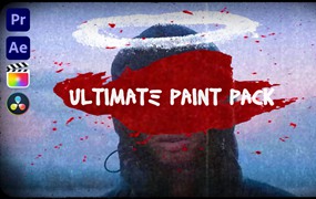 CreativeFlow 超40种涂鸦绘制动画油漆边框箭头符号纸张纹理视频特效过渡转场 Ultimate Paint Pack