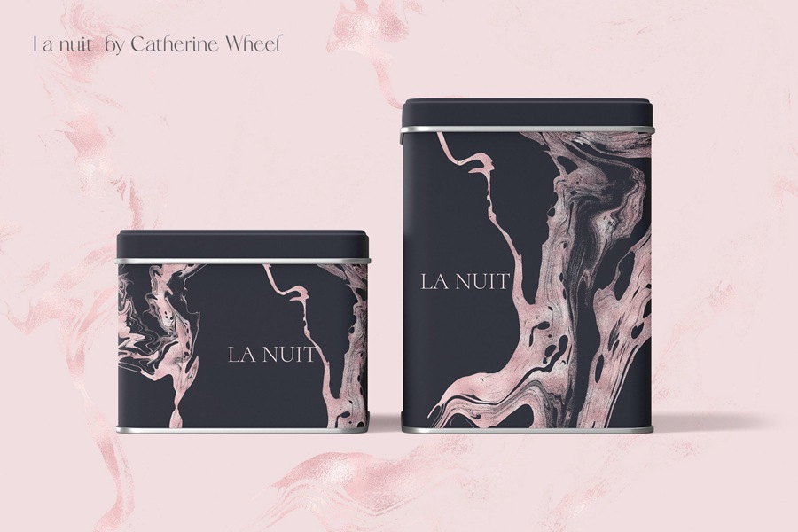 58张奢华黑金金色波浪优雅永恒纹理背景 La Nuit Rose Gold Textures , 第5张