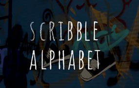 4K 手绘涂鸦创意标题字母表数字和符号动画 Hand Drawn Scribble Alphabet – AE模板 + FCPX插件