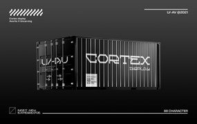 Cortex 暗黑工业风现代感刚性未来概念英文字体包 Display Font