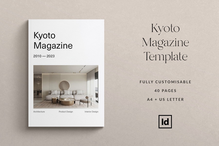 京都家居杂志和作品集模板 Kyoto Magazine & Portfolio Template , 第1张