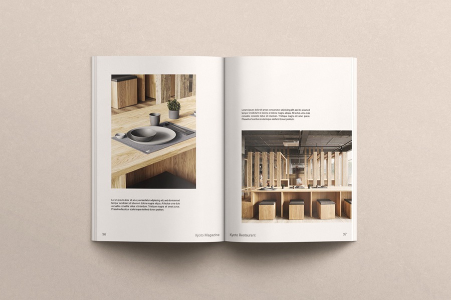 京都家居杂志和作品集模板 Kyoto Magazine & Portfolio Template , 第5张