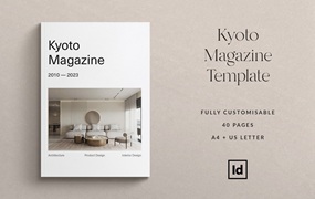 京都家居杂志和作品集模板 Kyoto Magazine & Portfolio Template