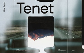Tenet 50个时尚摄影后期海报设计图像混合叠加层PNG