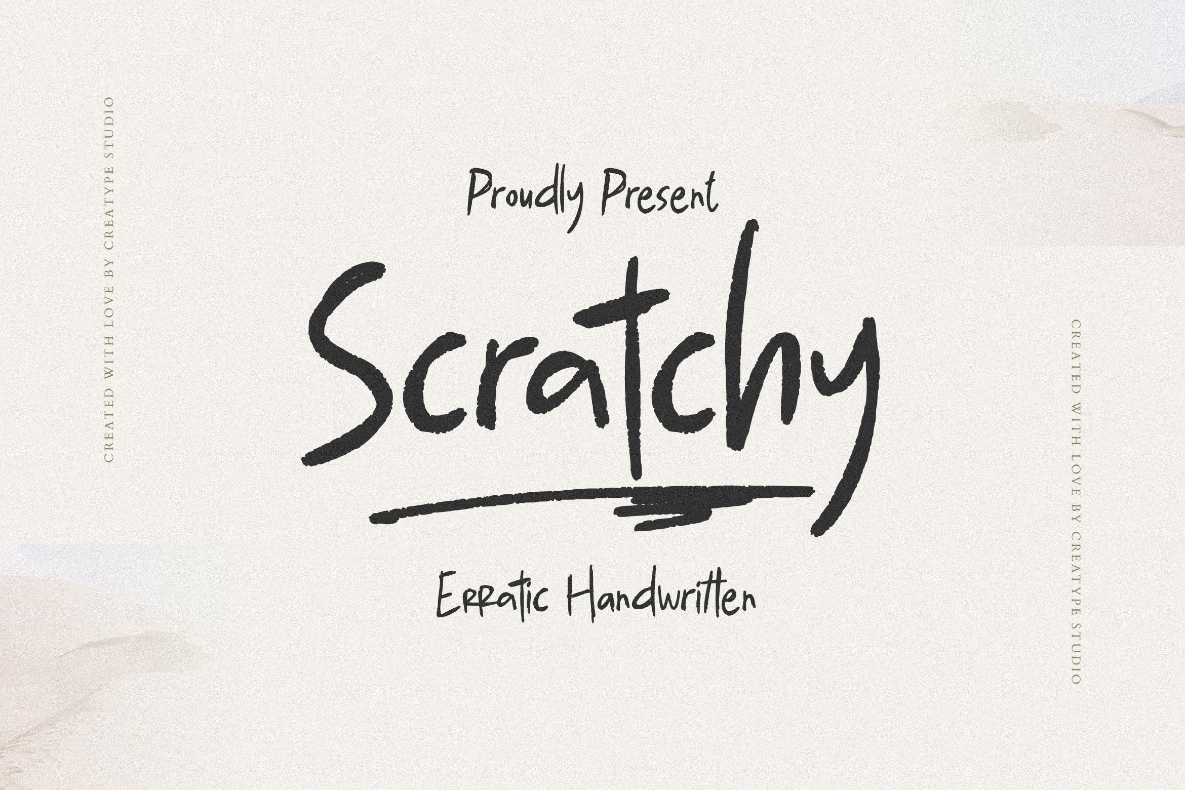 Scratchy Erratic Handwritten 潦草不稳定手写体 设计素材 第1张