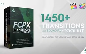 FCPX插件：1400多种转场和音效 Transitions and Sound FX + Bonus