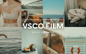 10个复古胶片博主网红人像海边度假LR预设 VSCO Film Lightroom Presets