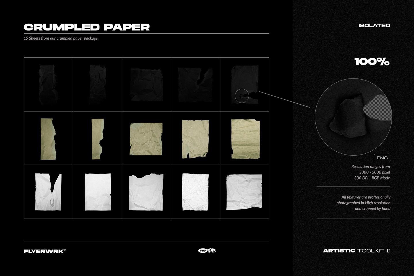 Flyerwrk 高端抽象纹理塑料胶带贴纸模型传单海报艺术工具包 样机素材 第8张