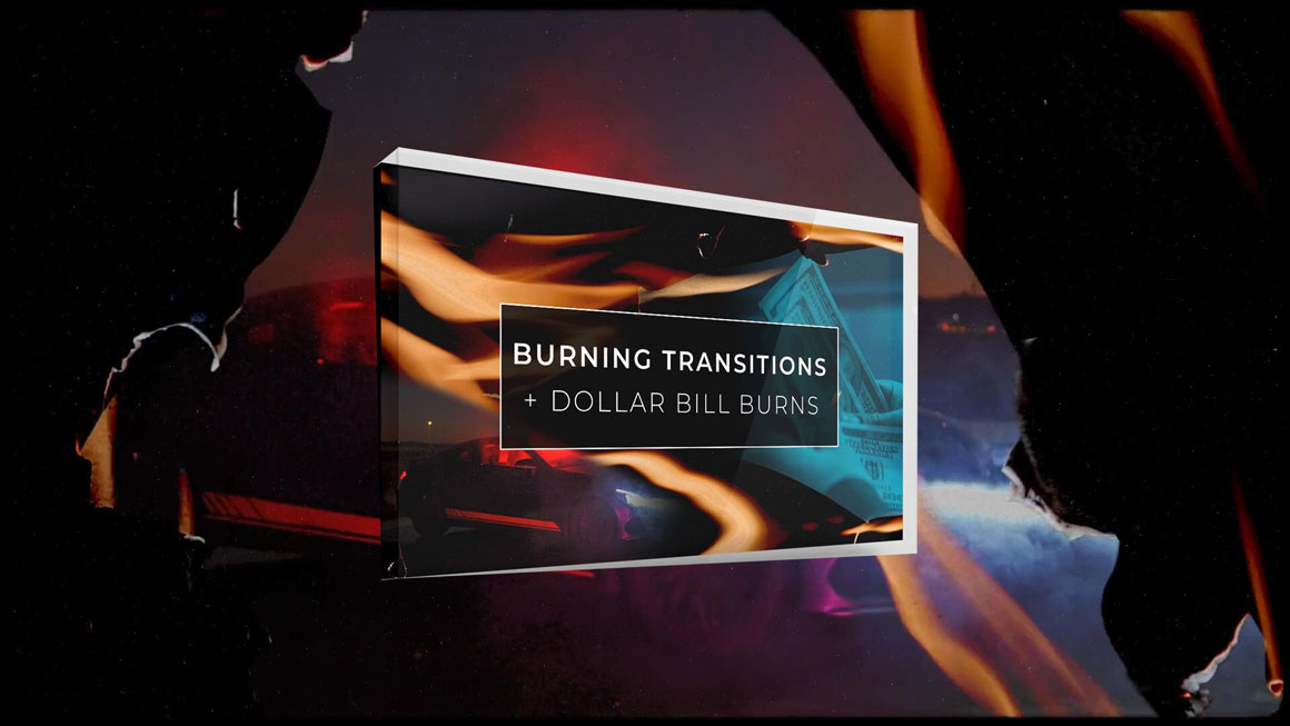 Vamify 25个 4K 燃烧火焰 转场过渡视频元素 Burning Transitions , 第1张