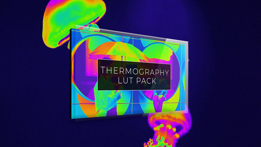 Vamify 20个创意日夜热成像 LUT 后期魔法风格包 Thermoghraphy LUT Pack , 第1张