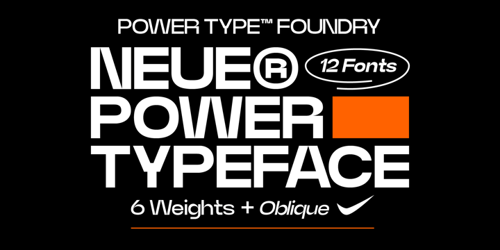 新电源设计美学无衬线英文字体 Neue Power Font 设计素材 第6张