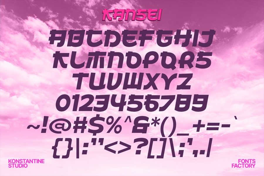一款日式复古Y2K气息日系风格摄影平面设计海报设计 Kansei – Japanese Y2K Fonts , 第2张