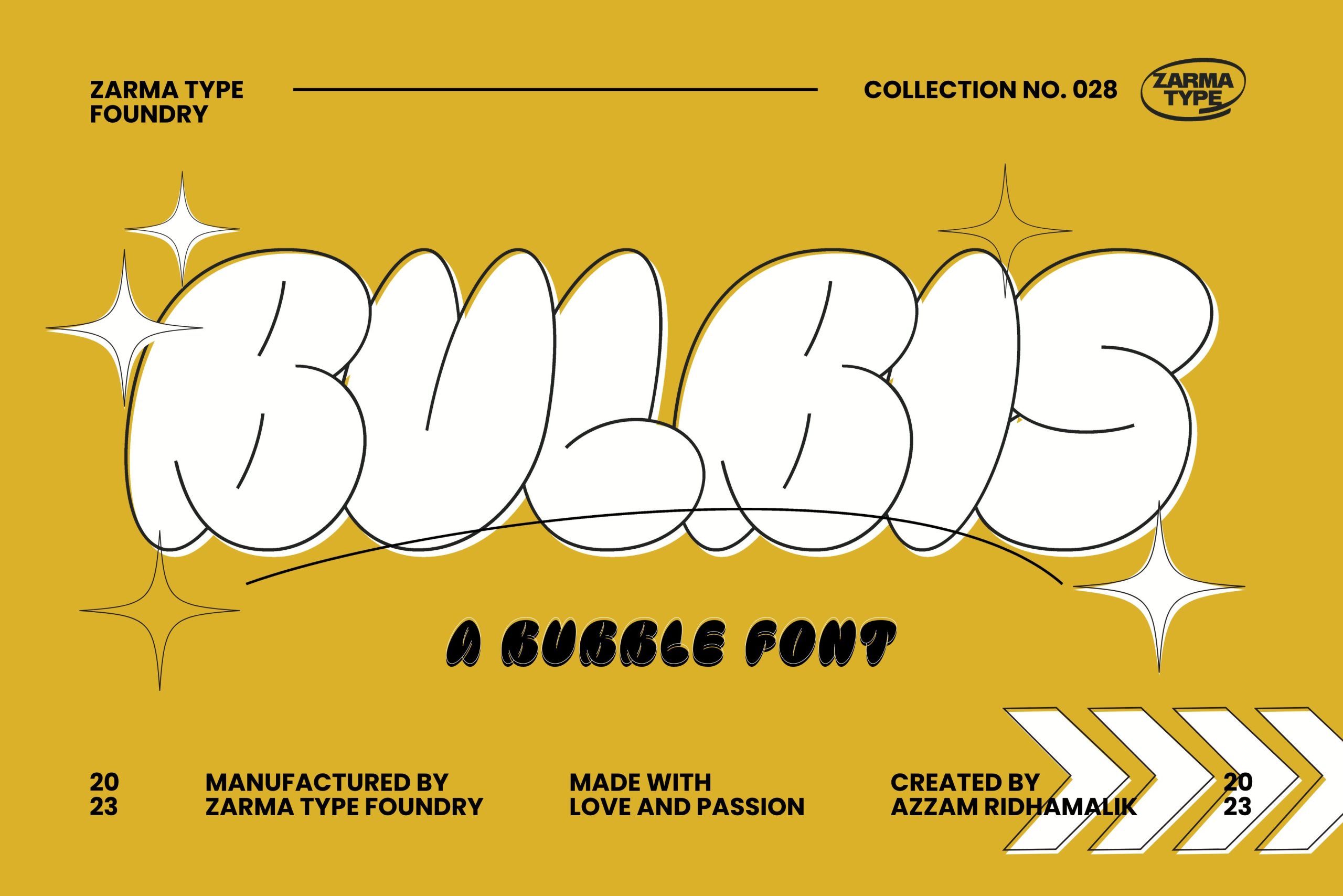 现代独特设计风格趋势涂鸦街头艺术气泡字体 Bulbis – Bubble Font 设计素材 第9张