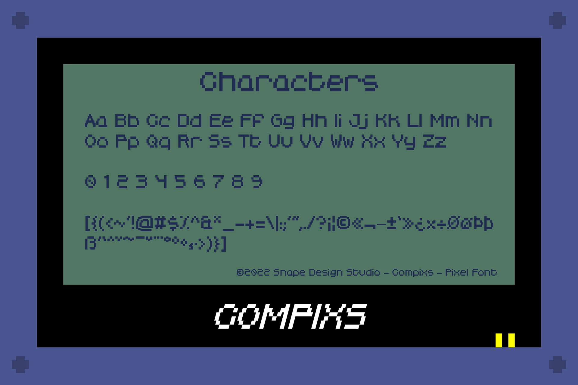 Compixs复古像素字体 , 第2张