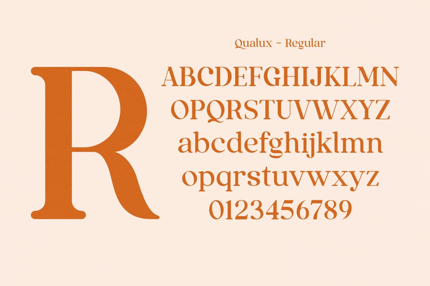 英文字体：复古奢华杂志海报标题品牌徽标LOGO设计PS衬线英文字体安装包 Qualux Fonts Family , 第3张
