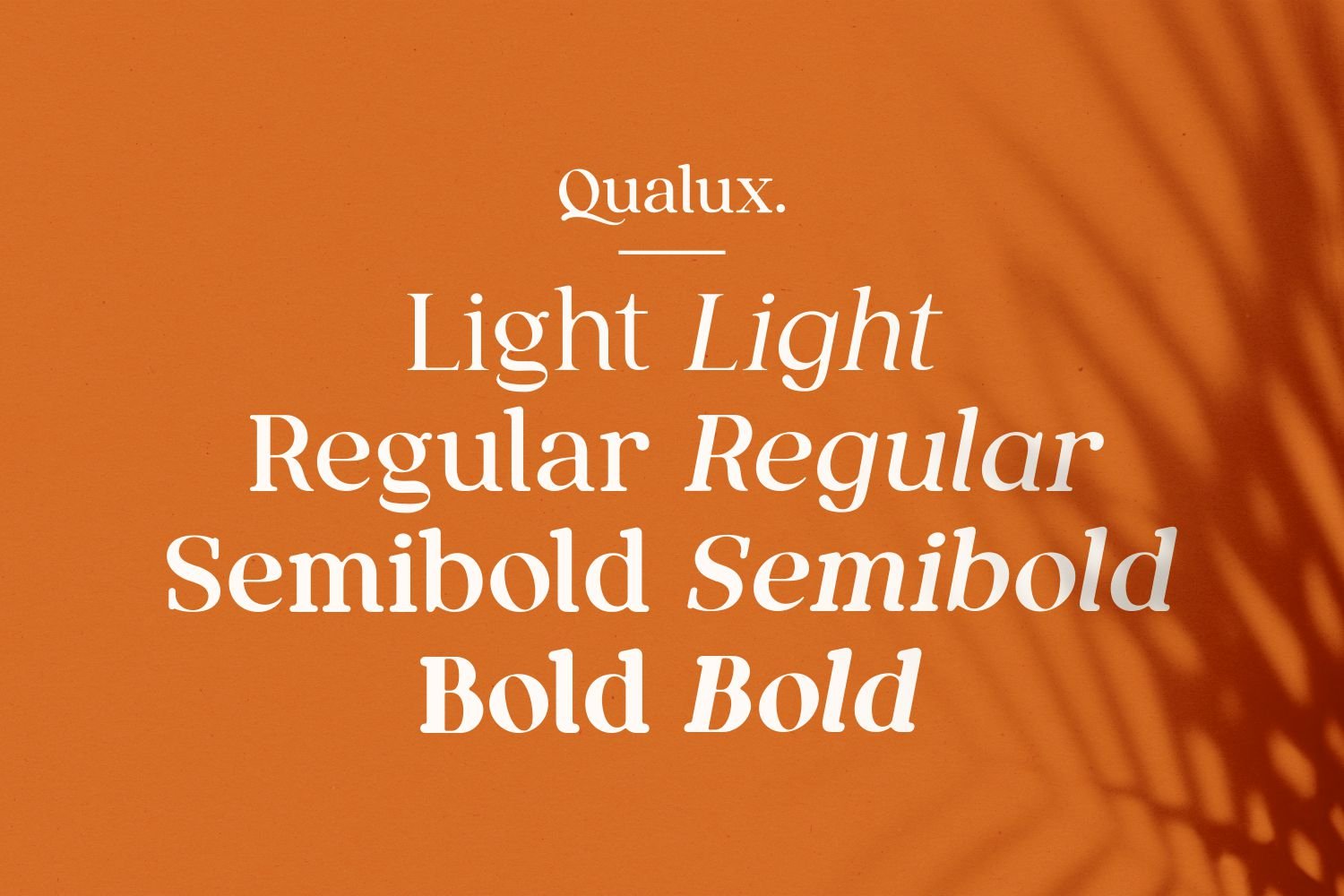 英文字体：复古奢华杂志海报标题品牌徽标LOGO设计PS衬线英文字体安装包 Qualux Fonts Family , 第8张