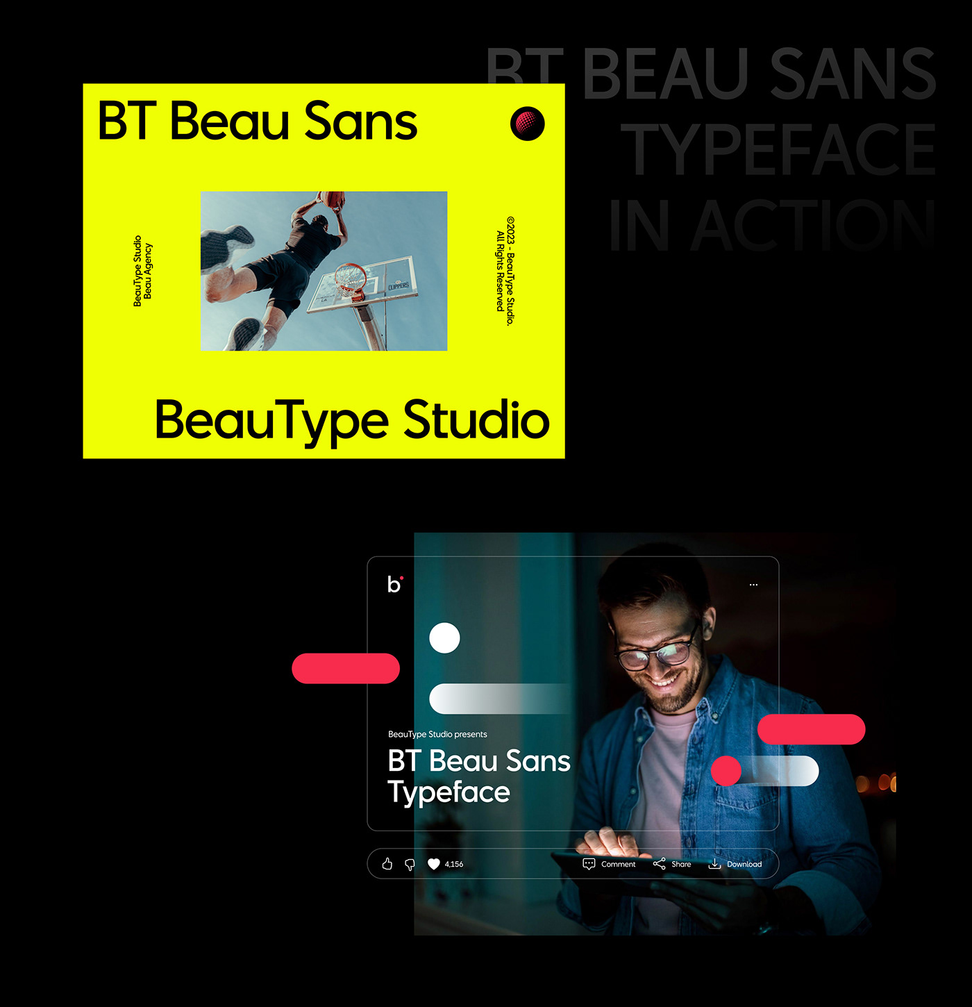 BT Beau Sans简洁时尚英文字体，免费可商用 , 第17张