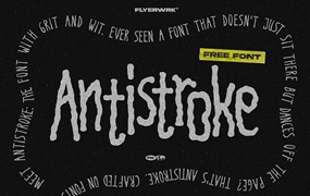 AntiStroke涂鸦艺术英文字体