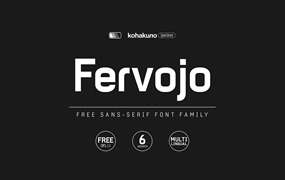 Fervojo现代无衬线英文字体，免费可商用