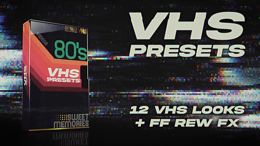 复古80年代逼真VHS外观PR预设包 VHS Look Presets Pack for Premiere Pro , 第1张