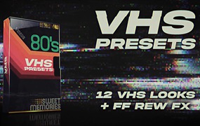 复古80年代逼真VHS外观PR预设包 VHS Look Presets Pack for Premiere Pro
